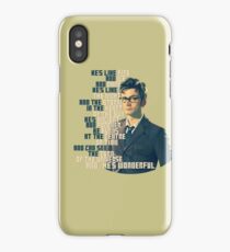 David Tennant - He's wonderful iPhone Case