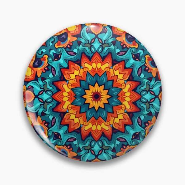 Item preview, Boho mandala with bright colors and symmetry designed and sold by pASob-dESIGN.