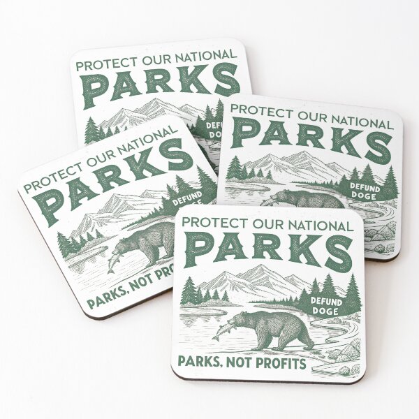 Item preview, Protect Our National Parks Defund Doge Parks Not Profits designed and sold by Blok45.