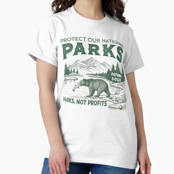 Item preview, Protect Our National Parks Defund Doge Parks Not Profits designed and sold by Blok45.
