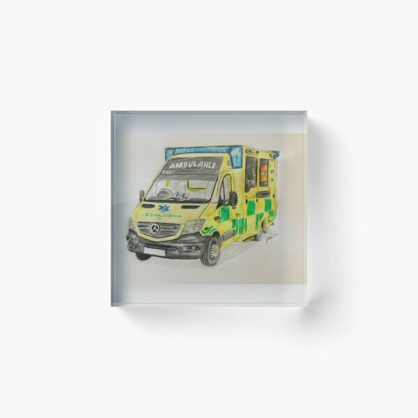 Item preview, Ambulance prints designed and sold by Truck drawing art.