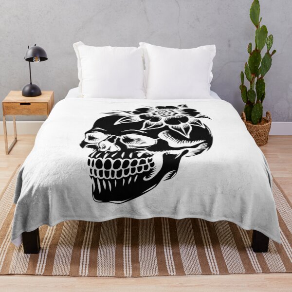 Item preview, Floral Skull Aesthetic Vintage Gothic designed and sold by WhimsyVox.