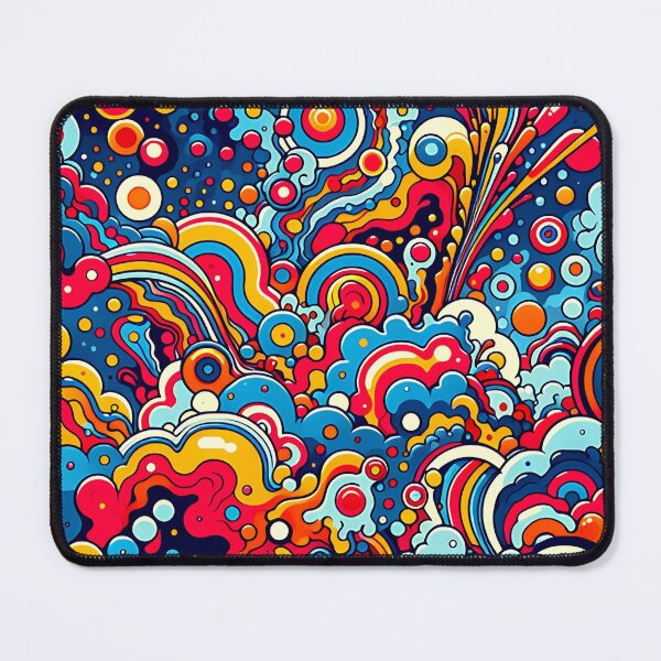 Item preview, Psychedelic abstract colorful graphic designed and sold by KaitoArtDesigns.