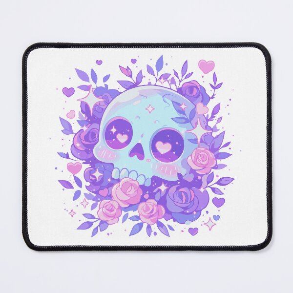 Item preview, floral pastel skull designed and sold by craftyaliens.