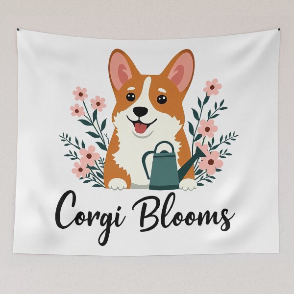 Item preview, Corgi Blooms designed and sold by zoughlal.