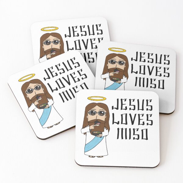 Item preview, Jesus Loves Miso, Church Pastor Christian Funny designed and sold by doodlerob.