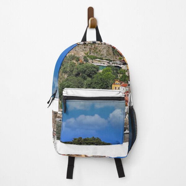 Item preview, Colorful old buildings and ruined castle in Parga, Greece designed and sold by goceris.