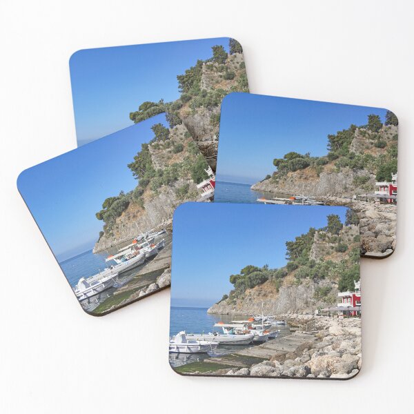 Item preview, Colorful old buildings and ruined castle in Parga, Greece,summer season designed and sold by goceris.