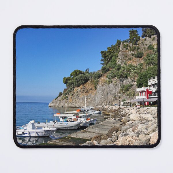 Item preview, Colorful old buildings and ruined castle in Parga, Greece,summer season designed and sold by goceris.