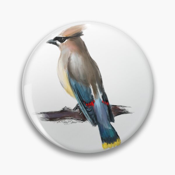 Item preview, Waxwing Bird Illustration  designed and sold by Ryan Biddle.