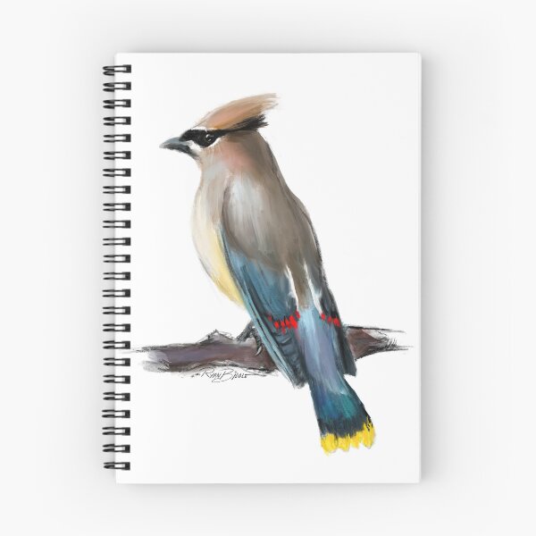Item preview, Waxwing Bird Illustration  designed and sold by Ryan Biddle.
