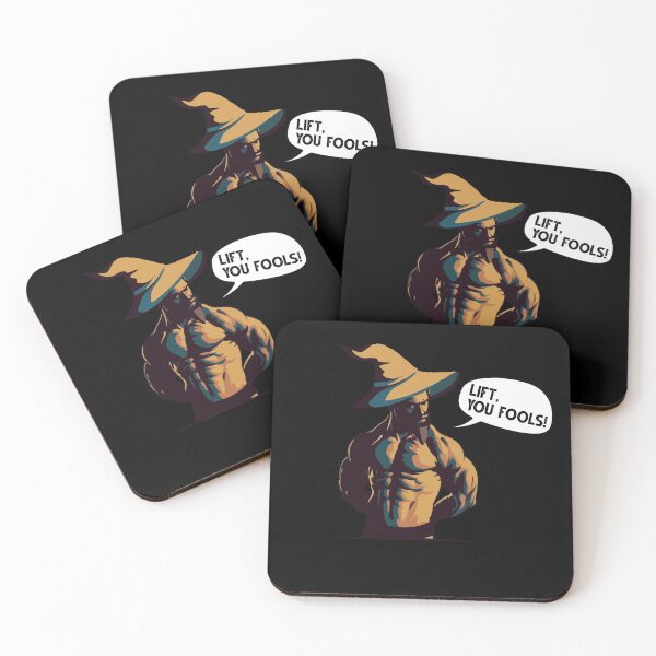 Item preview, Lift You Fools Wizard Weightlifting Bodybuilding Gym Fitness designed and sold by Dressed For  Duty.