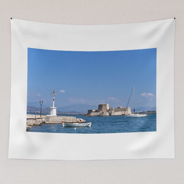 Item preview, Bourtzi fortress in Nafplio, Peloponnese, Greece,summertime designed and sold by goceris.
