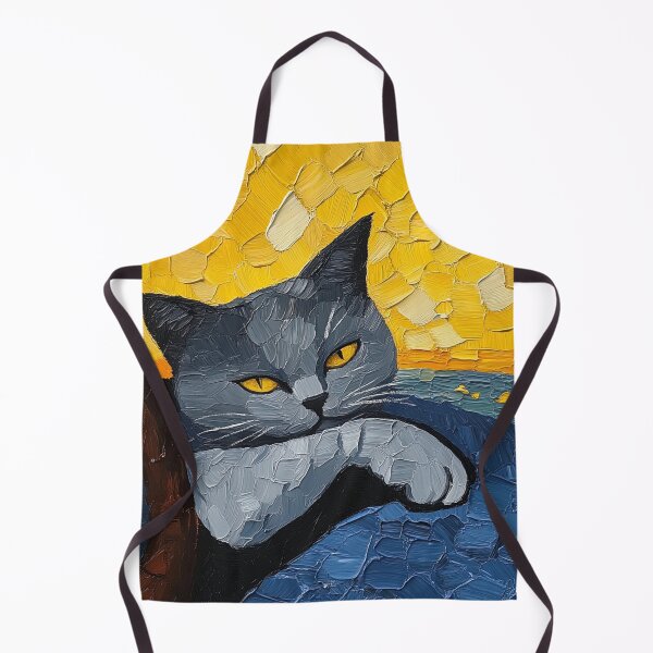 Item preview, British shorthair | Post-impressionist painting style designed and sold by ComicsFactory.