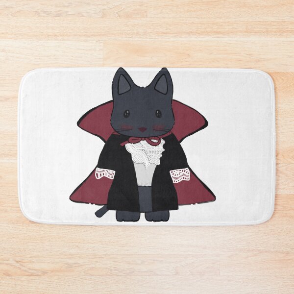 Item preview, cute black cat vampire designed and sold by laviiou.