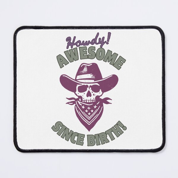Item preview, Howdy! Awesome Since Birth - His and hers - Purple designed and sold by BeeG2024.