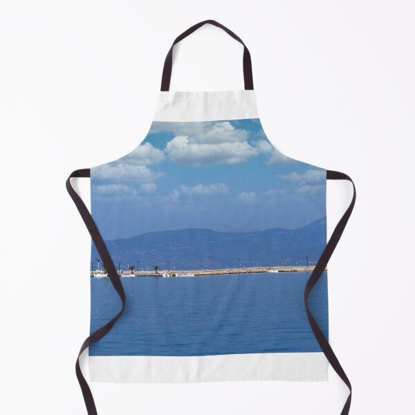 Item preview, Small white fishing boats in the harbor,Nafplio,Greece designed and sold by goceris.