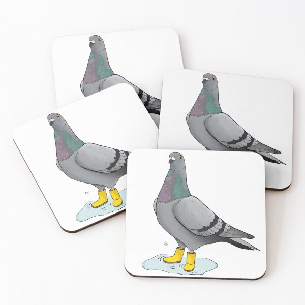 Item preview, Pigeon in Wellington Boots  designed and sold by KSPillustration.