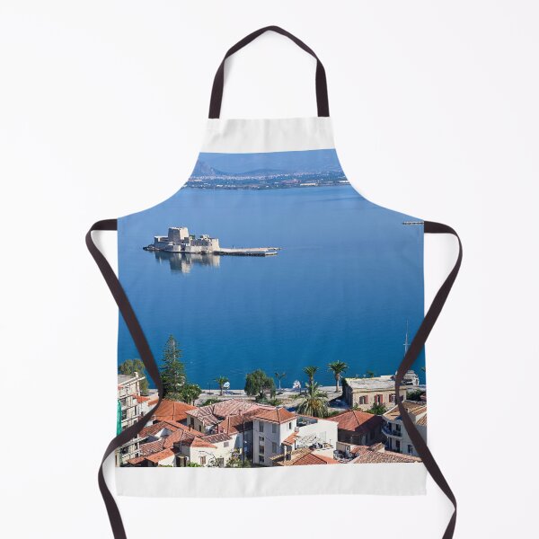 Item preview, Old town Nafplio and Bourtzi Venetian water fortress Peloponnese, Greece,summer season designed and sold by goceris.