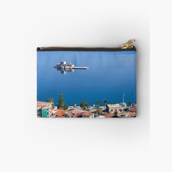 Item preview, Old town Nafplio and Bourtzi Venetian water fortress Peloponnese, Greece,summer season designed and sold by goceris.