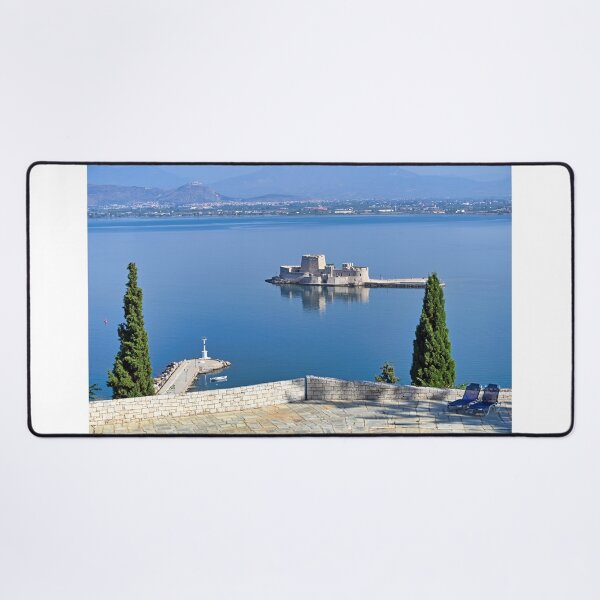 Item preview, Bourtzi Venetian water fortress in Nafplio, Peloponnese, Greece,summer season designed and sold by goceris.
