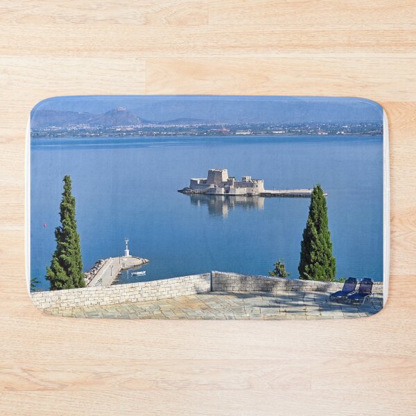 Item preview, Bourtzi Venetian water fortress in Nafplio, Peloponnese, Greece,summer season designed and sold by goceris.