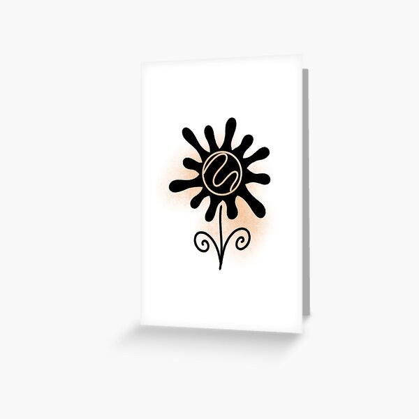 Item preview, Imaginative black and white line art flowers designed and sold by DigiFoii.