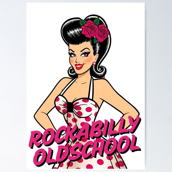 Artikelvorschau, Rockabilly Oldschool entworfen und verkauft von whatthefoxsays.