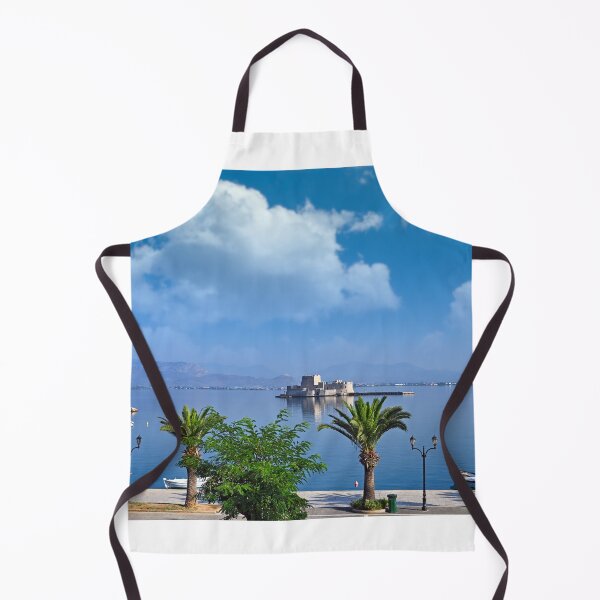 Item preview, Bourtzi Venetian water fortress and harbor in Nafplio, Peloponnese, Greece,summer season designed and sold by goceris.