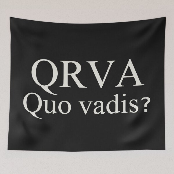 Item preview, Qrva Quo Vadis? Kurwa Polish Swear designed and sold by Anniko Art Studio.