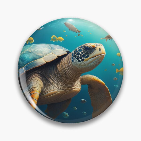 Item preview, Ocean Solitude: A Turtle's Underwater Reverie designed and sold by CrushyAIDesigns.
