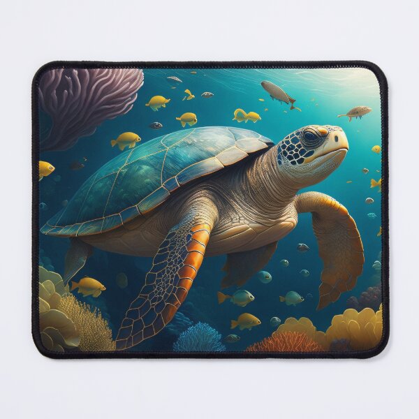 Item preview, Ocean Solitude: A Turtle's Underwater Reverie designed and sold by CrushyAIDesigns.