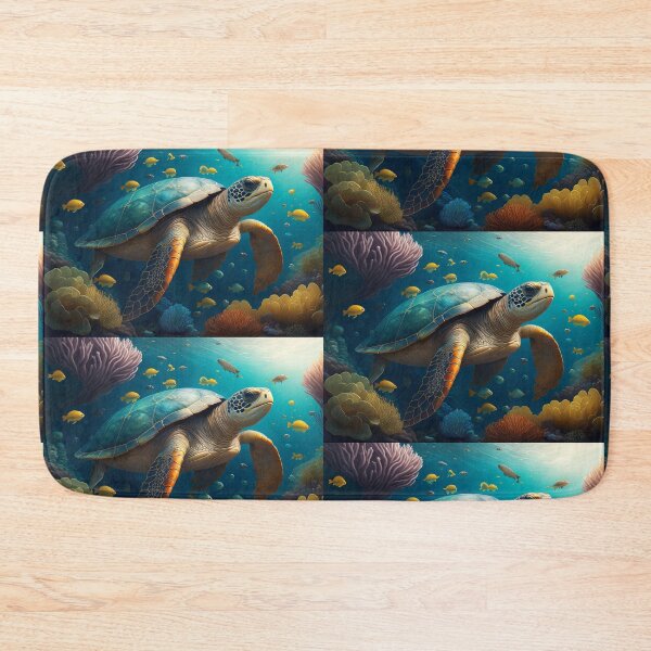Item preview, Ocean Solitude: A Turtle's Underwater Reverie designed and sold by CrushyAIDesigns.