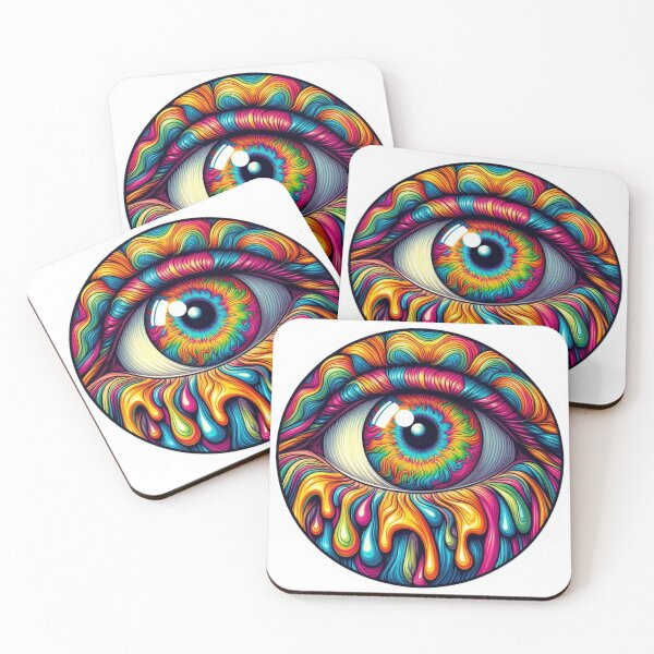 Item preview, eyes, colorful, rainbow, circle, sticker designed and sold by Brilliant minds.