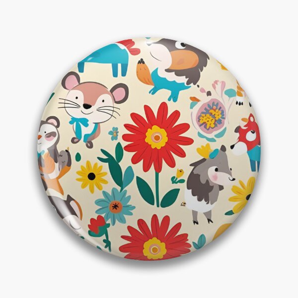 Item preview, Animal floral Pattern Cartoon designed and sold by JustSlay28.