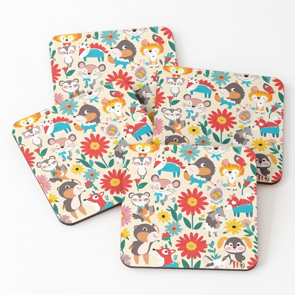 Item preview, Animal floral Pattern Cartoon designed and sold by JustSlay28.