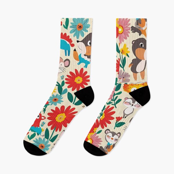 Item preview, Animal floral Pattern Cartoon designed and sold by JustSlay28.