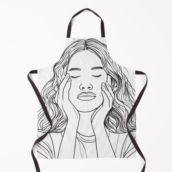 Item preview, Girl holding her hands on her face designed and sold by PrintLabStudio.