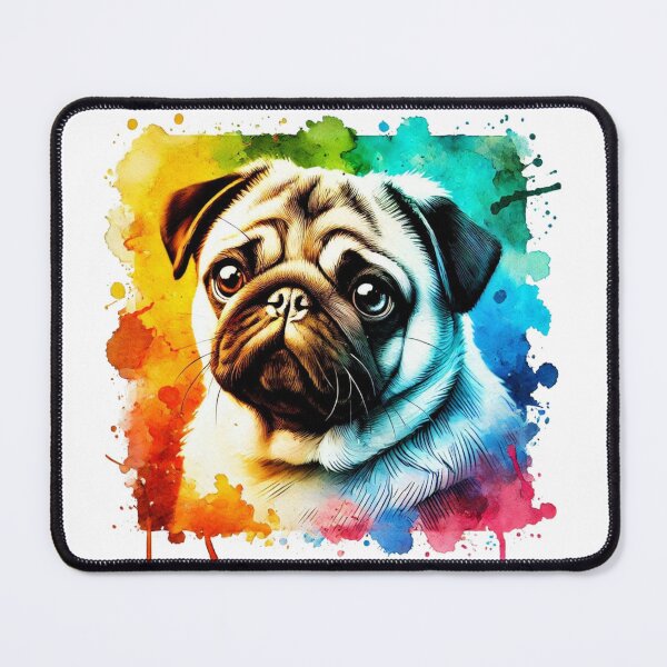 Item preview, Pug Watercolor Portrait designed and sold by MaedK.