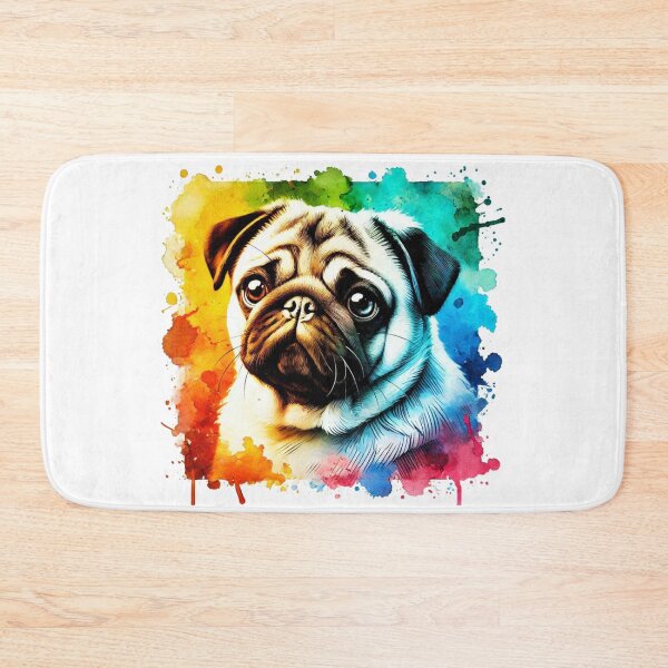 Item preview, Pug Watercolor Portrait designed and sold by MaedK.