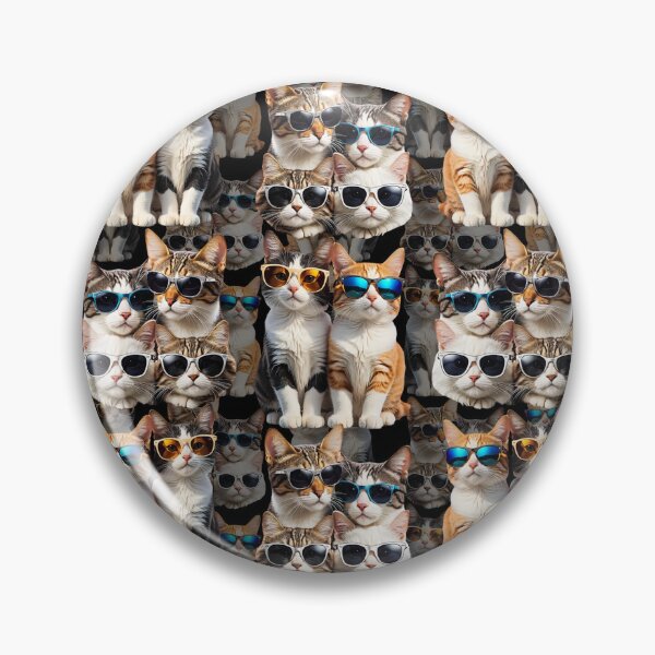 Item preview, Cool Cats With Sunglasses Pattern  designed and sold by PatternTitan.