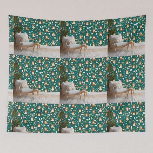Item preview, Animal floral Pattern Cartoon designed and sold by JustSlay28.