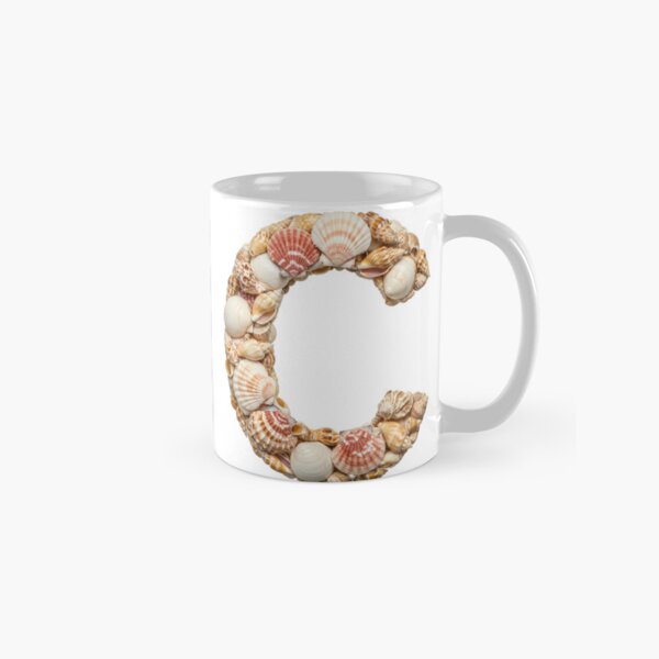 SHELLS LETTER C Classic Mug
