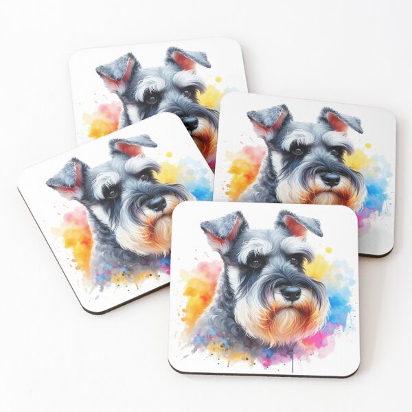 Item preview, Schnauzer Watercolor Portrait  designed and sold by MaedK.