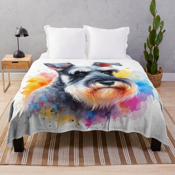 Item preview, Schnauzer Watercolor Portrait designed and sold by MaedK.