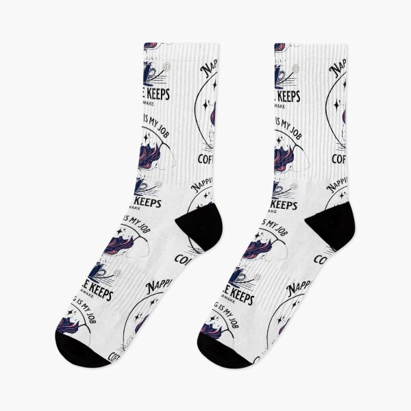 Item preview, Napping is My Job, Coffee Keeps Me Awake Design designed and sold by BDLuck2021.