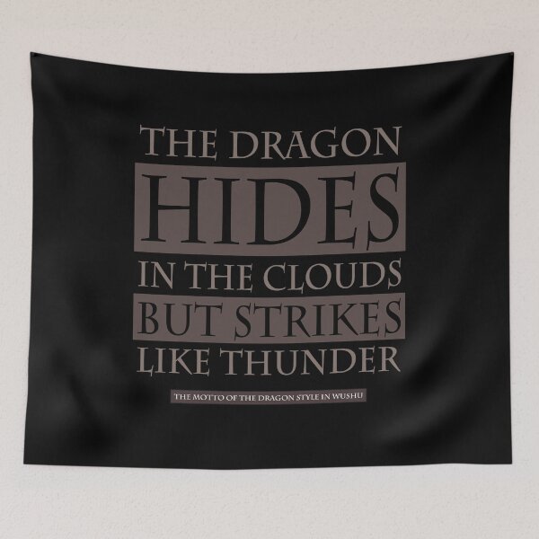 Item preview, The Dragon Hides In The Clouds But Strikes Like Thunder designed and sold by Adelberton.