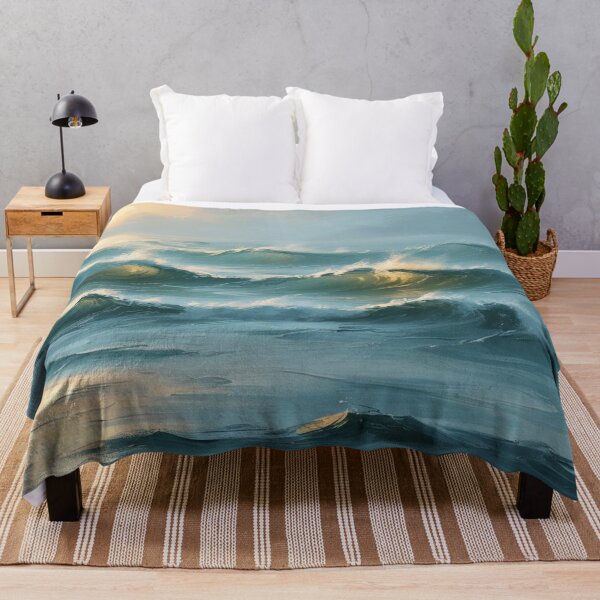 Item preview, Golden Sunset Over The Waves designed and sold by IrisAndIvy.