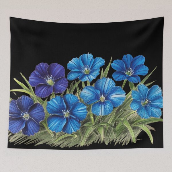Item preview, Blue Flowers For You Happy Birthday  Gift designed and sold by Design_Your_Day.