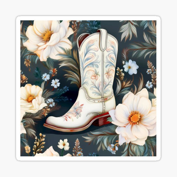 Coastal Cowgirl seamless pattern Sticker